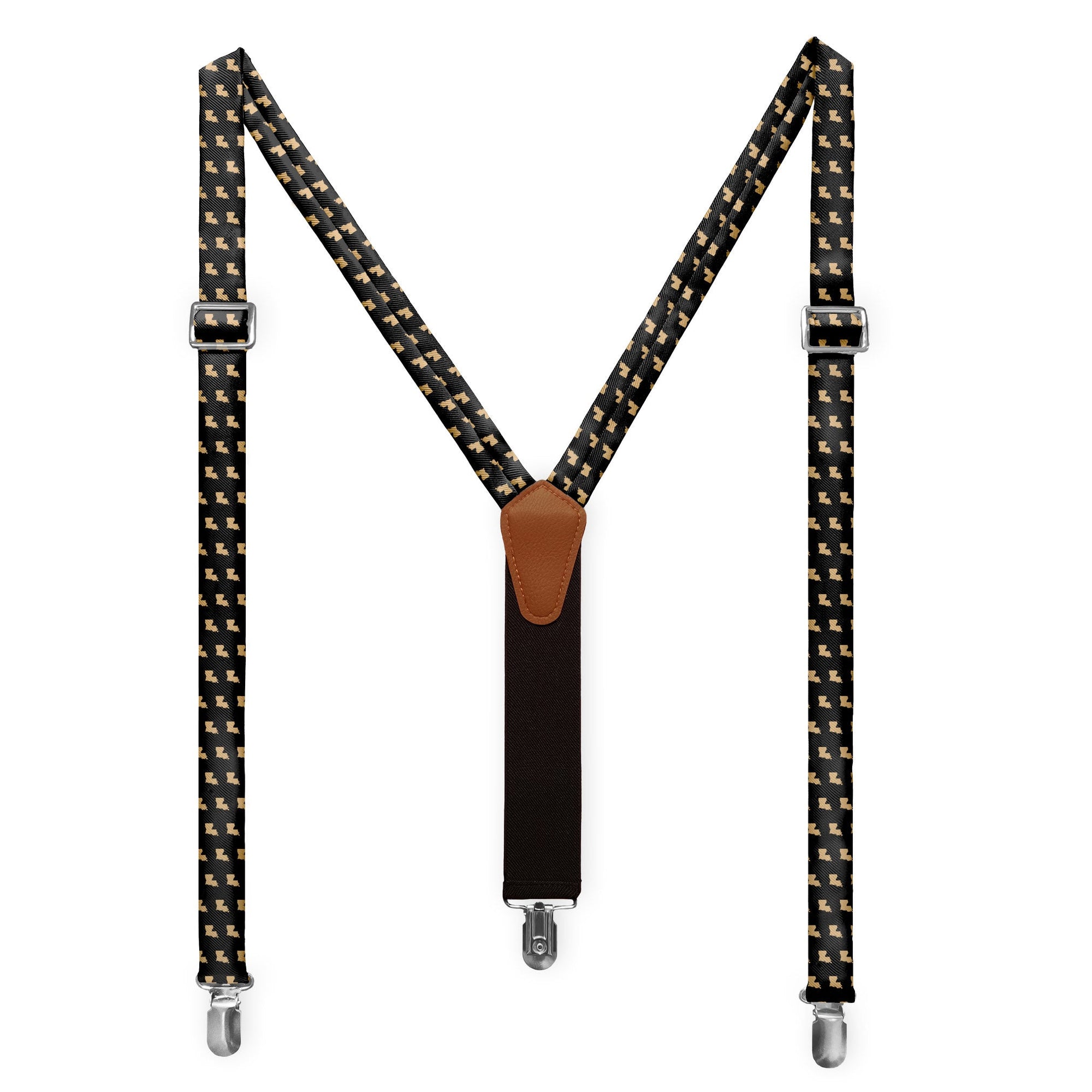 Louisiana State Outline Suspenders -  -  - Knotty Tie Co.