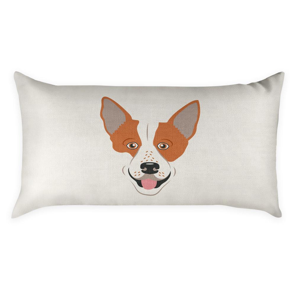 Australian Cattle Dog Lumbar Pillow - Linen -  - Knotty Tie Co.