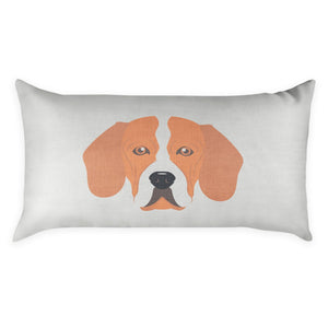 Beagle Lumbar Pillow - Linen -  - Knotty Tie Co.