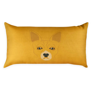Chihuahua Lumbar Pillow - Linen -  - Knotty Tie Co.