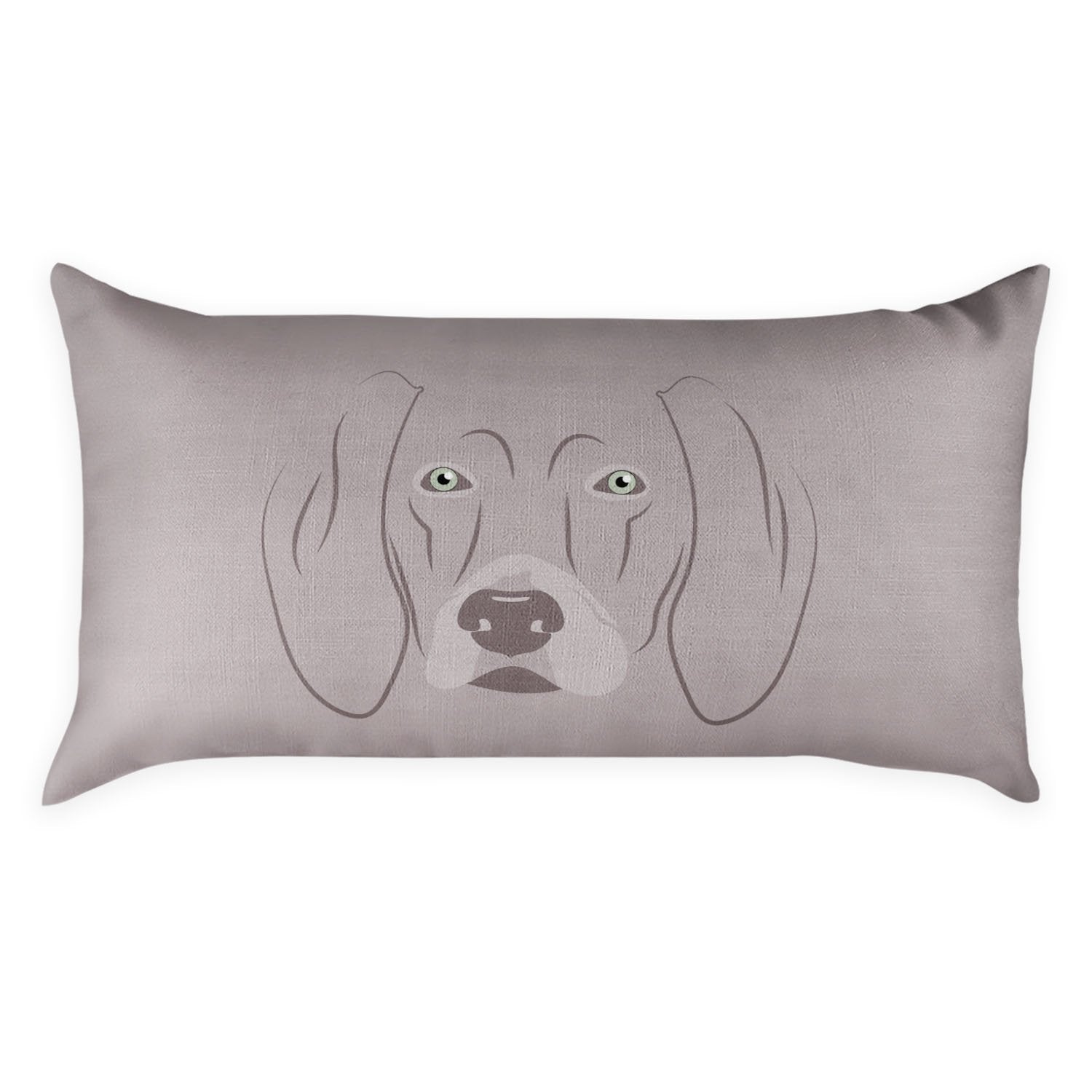Weimaraner Lumbar Pillow - Linen -  - Knotty Tie Co.
