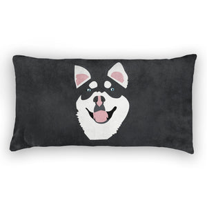 Husky Lumbar Pillow - Velvet -  - Knotty Tie Co.