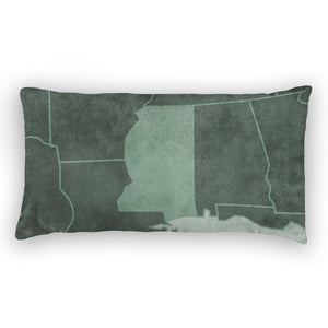 Mississippi Lumbar Pillow - Velvet -  - Knotty Tie Co.