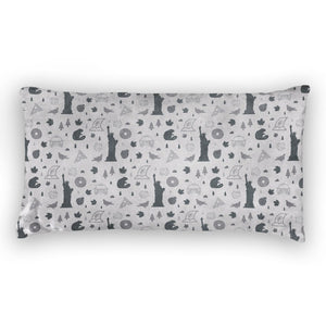 New York Lumbar Pillow -  -  - Knotty Tie Co.