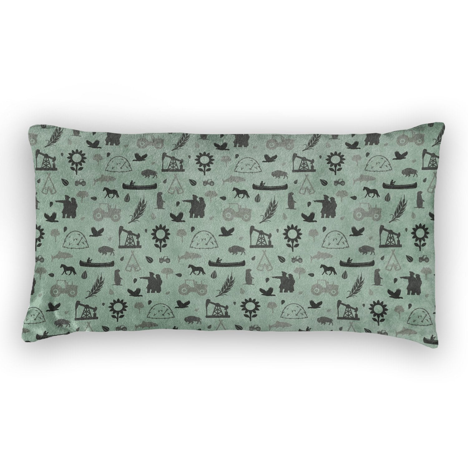 North Dakota Lumbar Pillow -  -  - Knotty Tie Co.