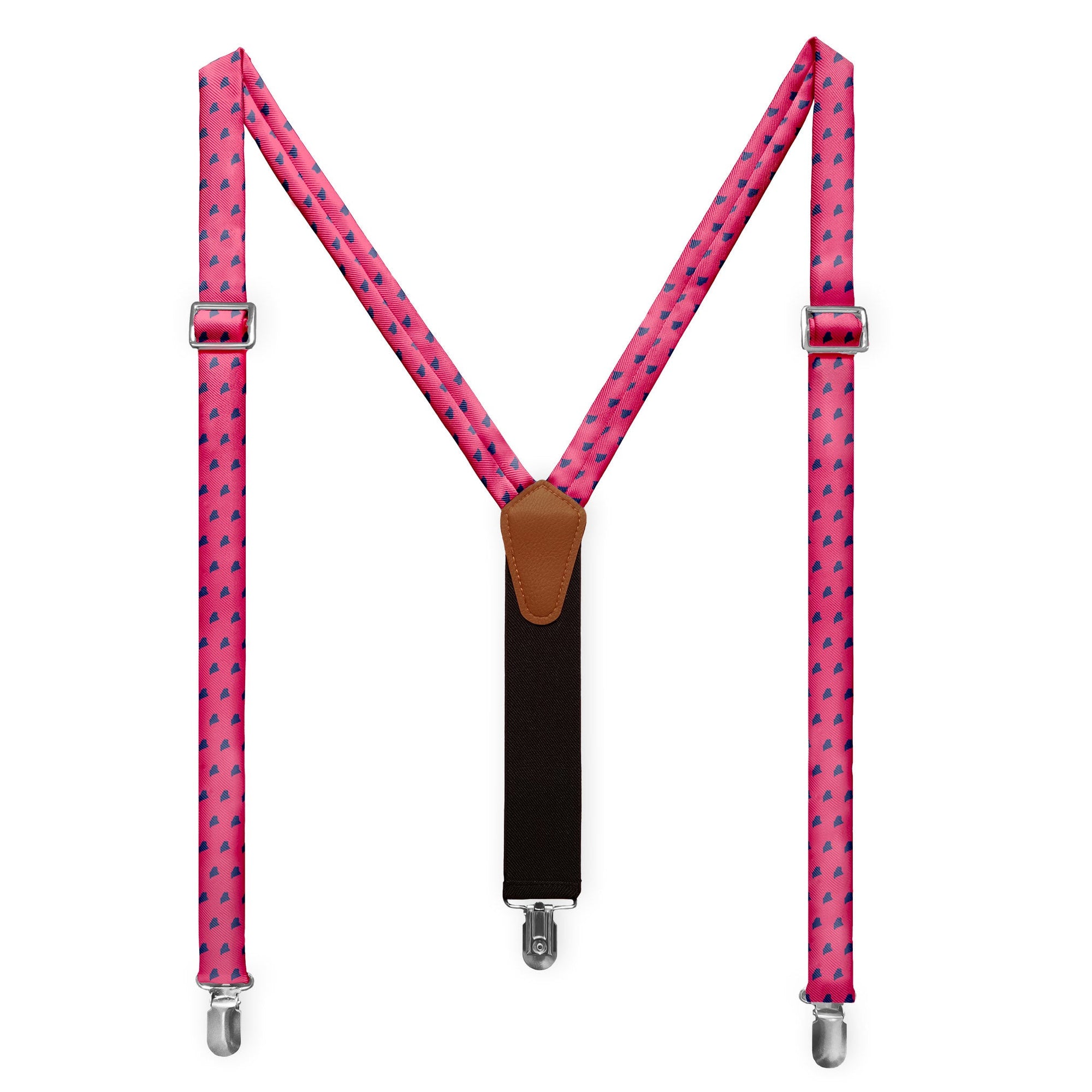 Maine State Outline Suspenders -  -  - Knotty Tie Co.