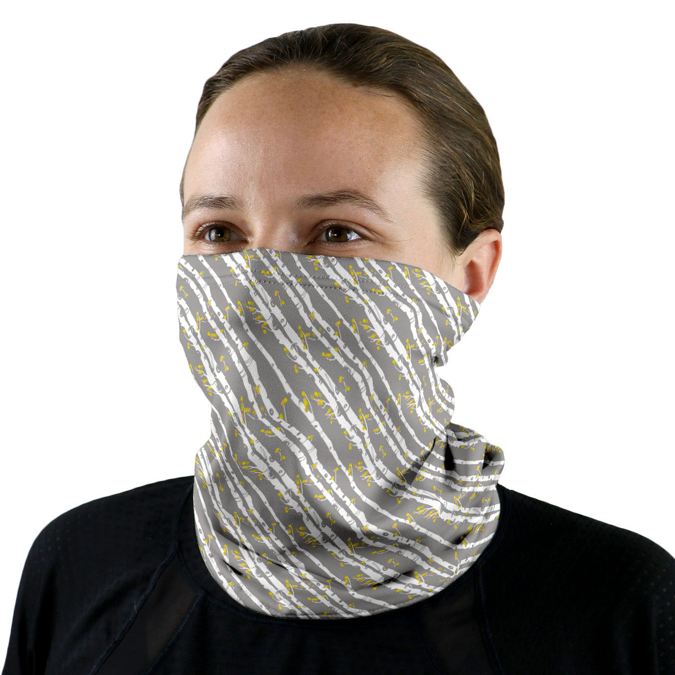 Aspen Grove Neck Gaiter - Female Face - Knotty Tie Co.