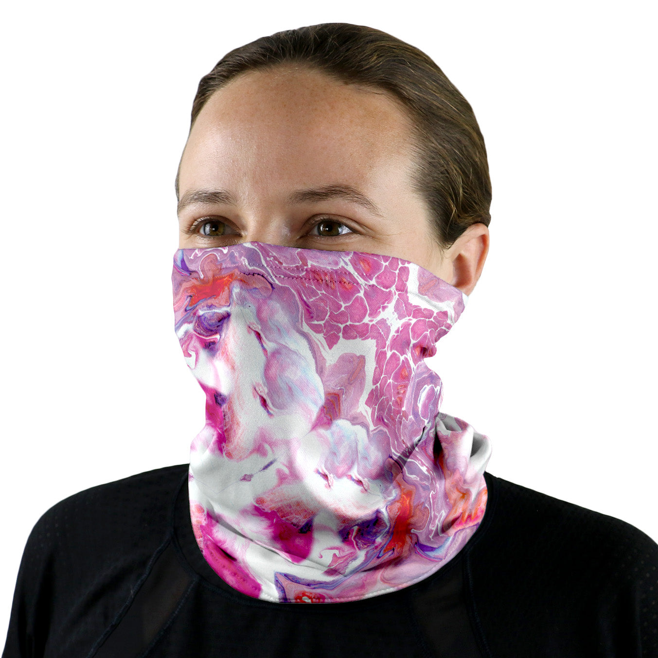 Bubblegum Clouds Neck Gaiter - Regular - Knotty Tie Co.