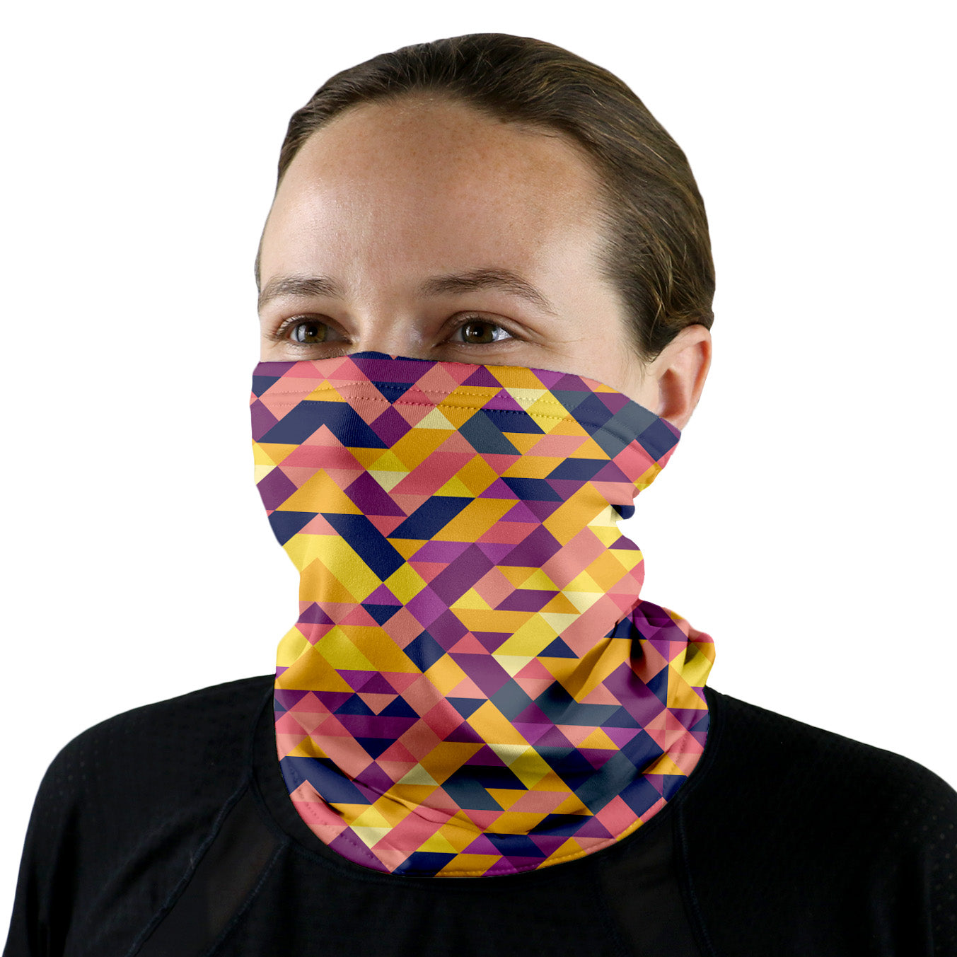 Isometric Neck Gaiter - Female Face - Knotty Tie Co.