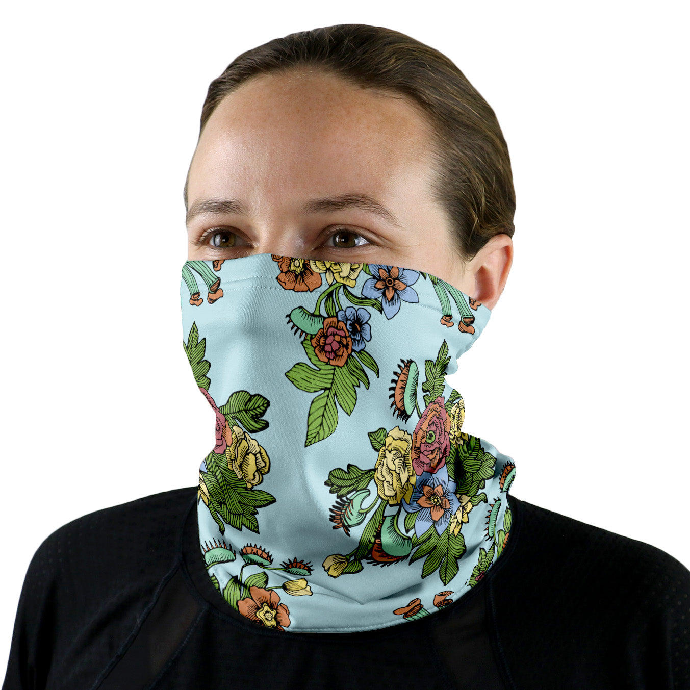 Tattoo Floral Neck Gaiter - Regular - Knotty Tie Co.