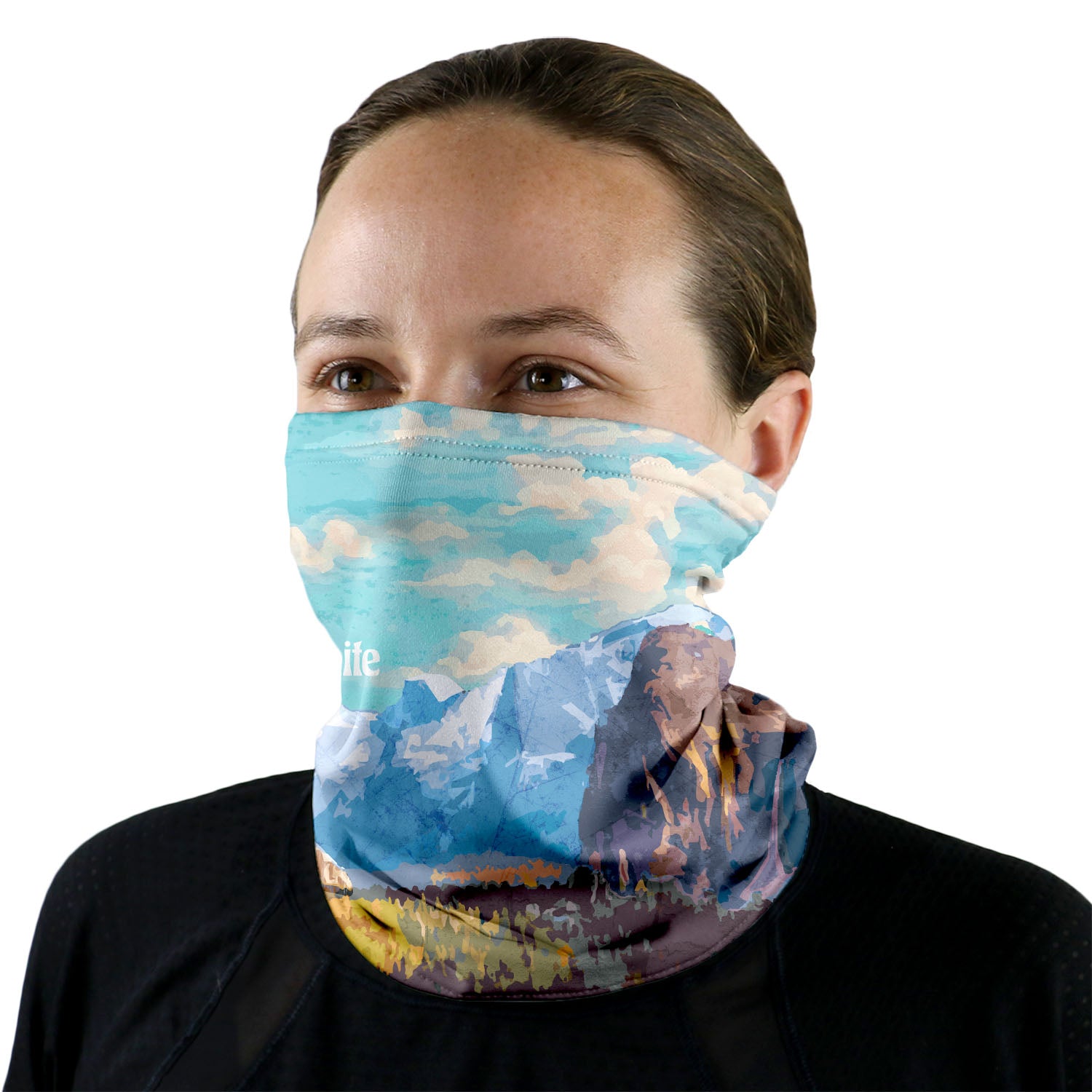 Yosemite National Park Abstract Neck Gaiter -  -  - Knotty Tie Co.