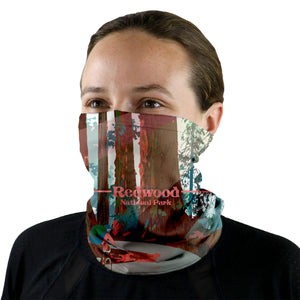 Redwood National Park Abstract Neck Gaiter -  -  - Knotty Tie Co.