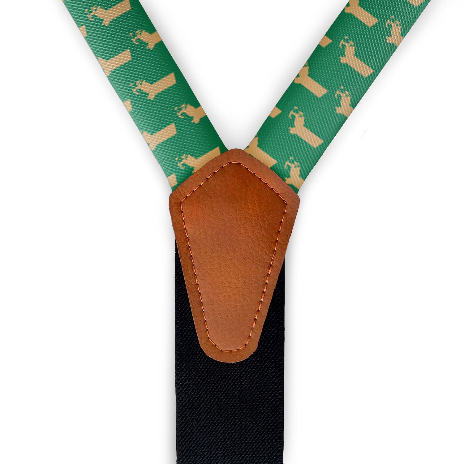 Massachusetts State Outline Suspenders -  -  - Knotty Tie Co.