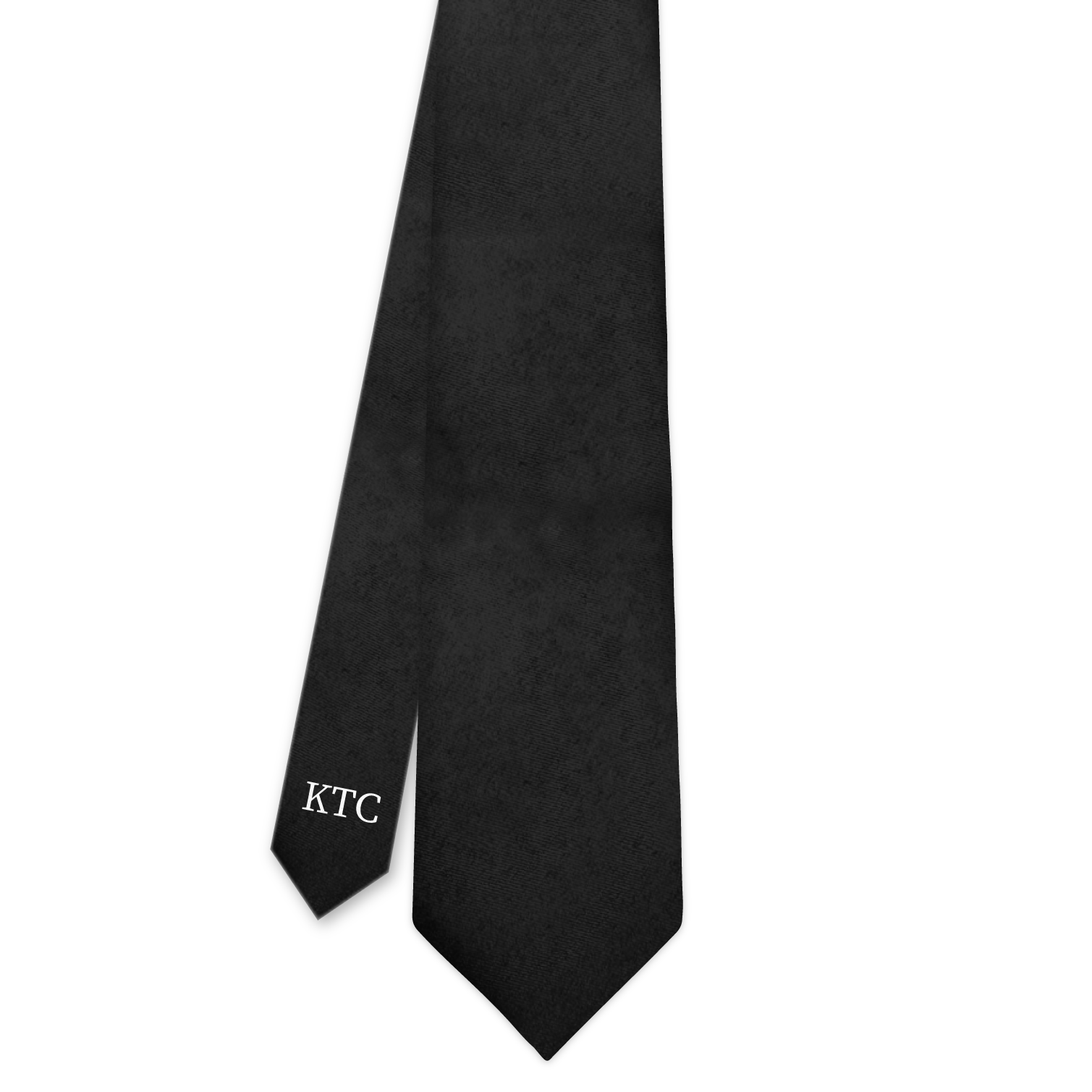 Serif (Initials on Tail) Monogram Necktie - Knotty 2.75" -  - Knotty Tie Co.