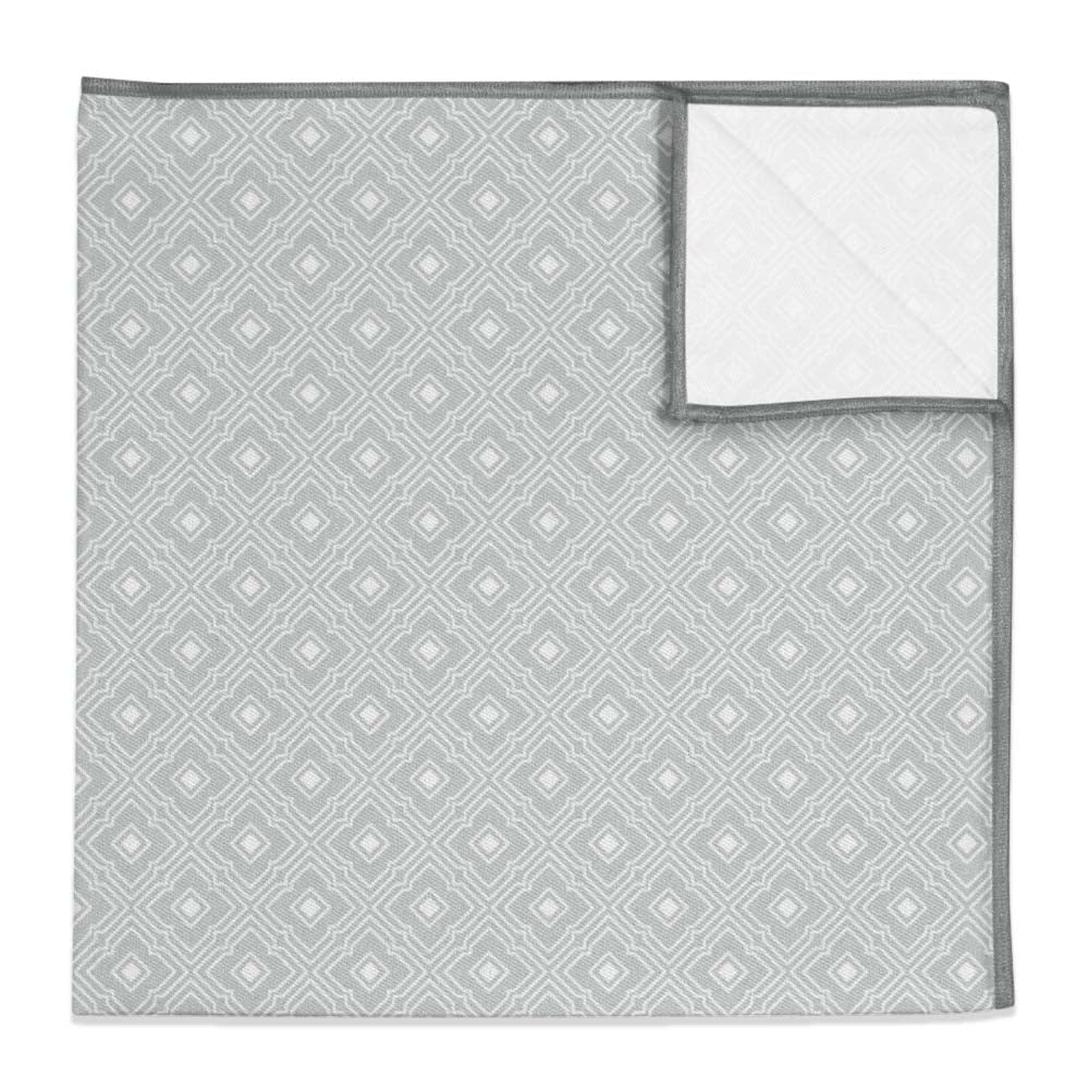 Monroe Geometric Pocket Square - 12" Square -  - Knotty Tie Co.