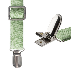 Olive Leaf Floral Suspenders -  -  - Knotty Tie Co.