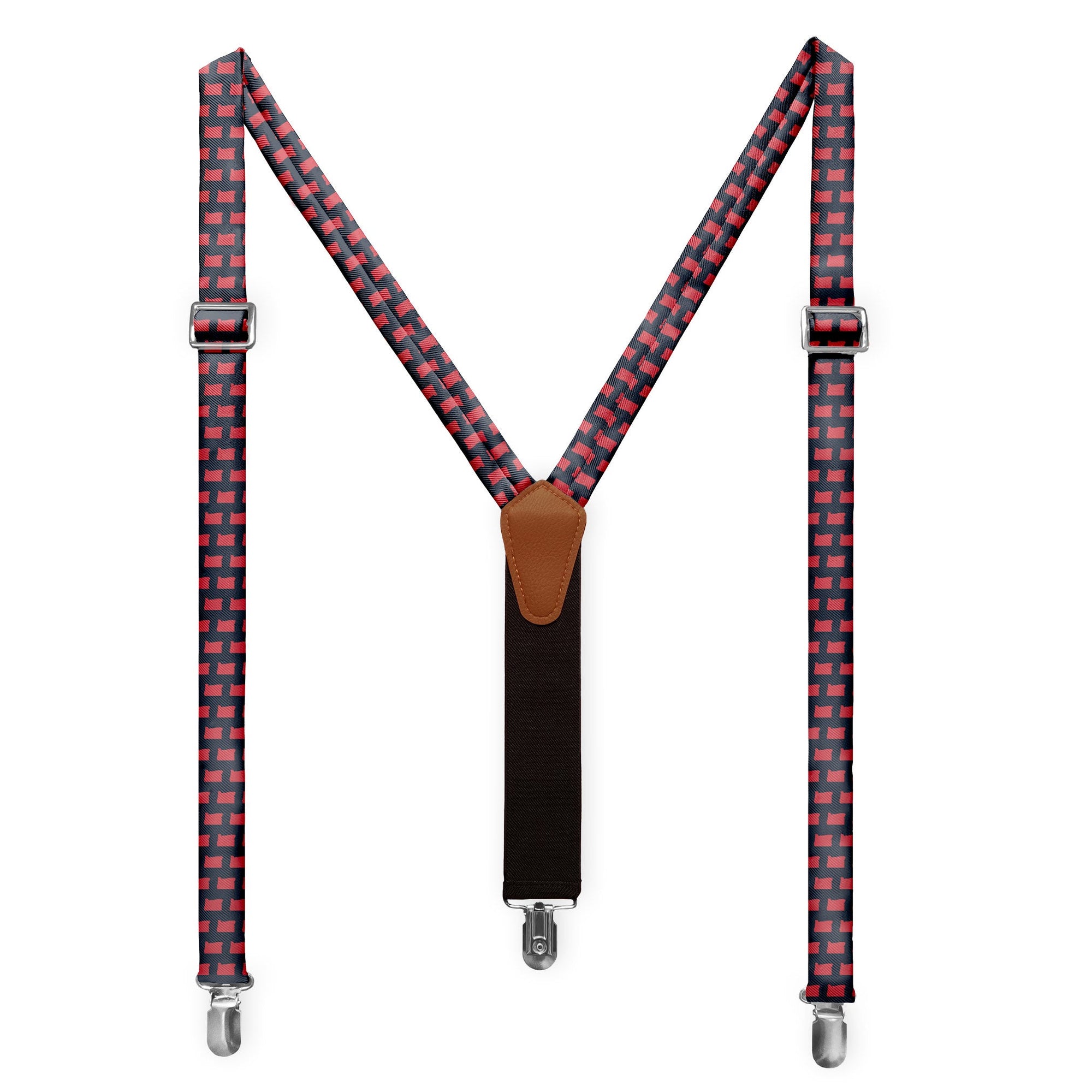 Oregon State Outline Suspenders -  -  - Knotty Tie Co.
