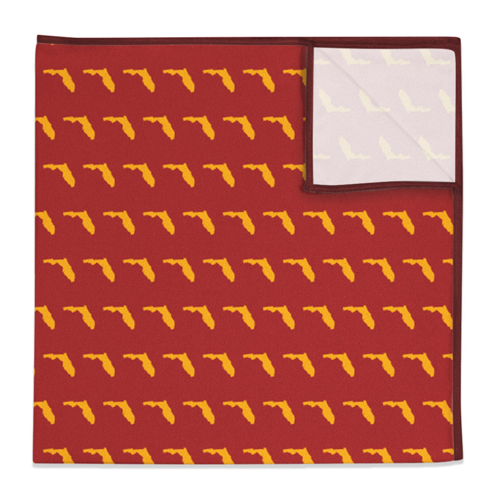 Florida State Outline Pocket Square -  -  - Knotty Tie Co.