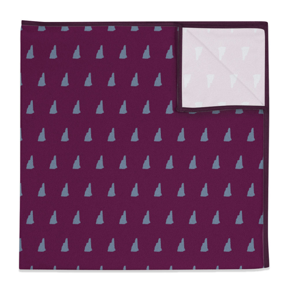 New Hampshire State Outline Pocket Square -  -  - Knotty Tie Co.
