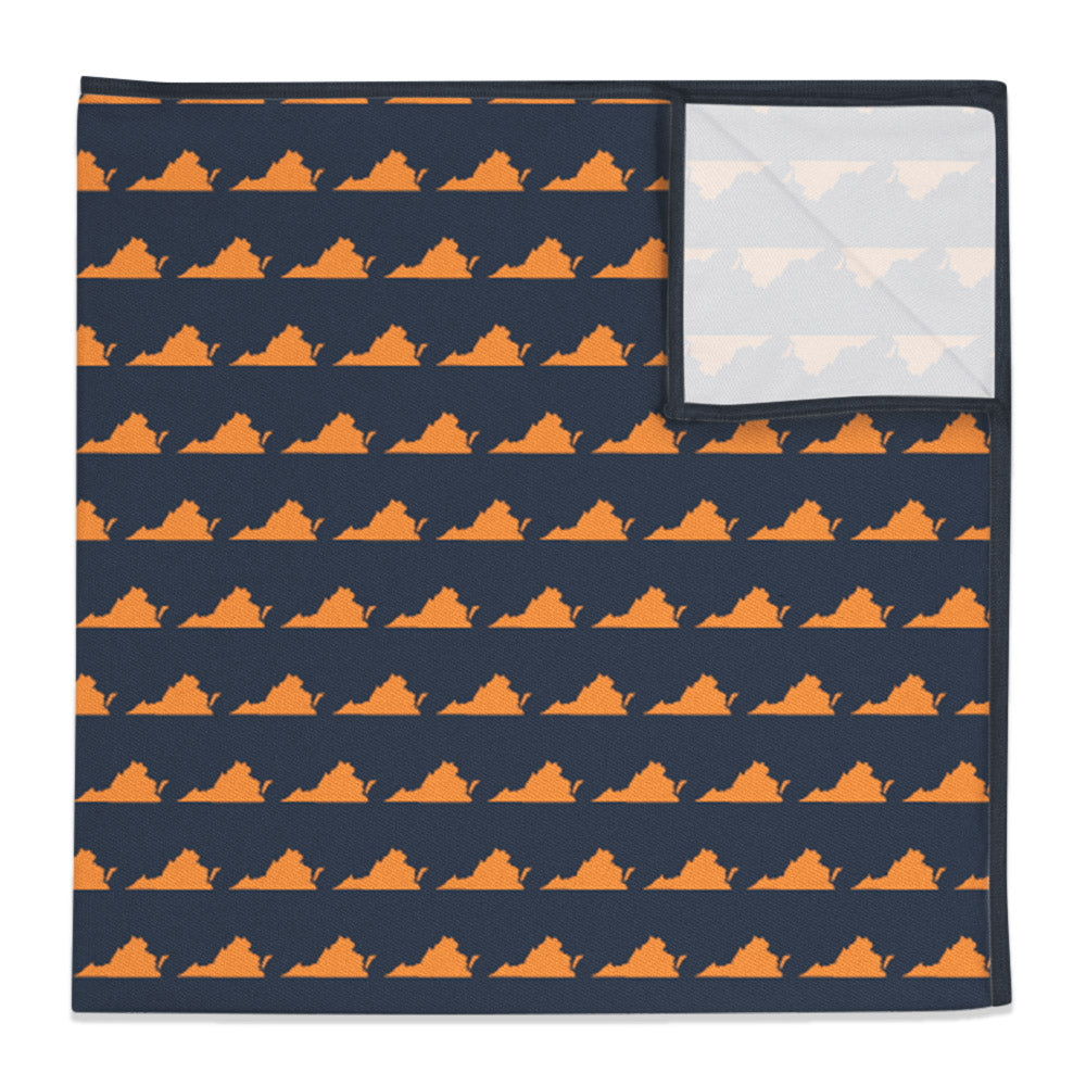 Virginia State Outline Pocket Square -  -  - Knotty Tie Co.
