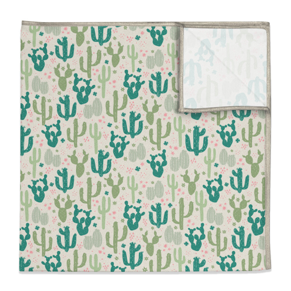 Cactus Party Pocket Square - 12" Square -  - Knotty Tie Co.