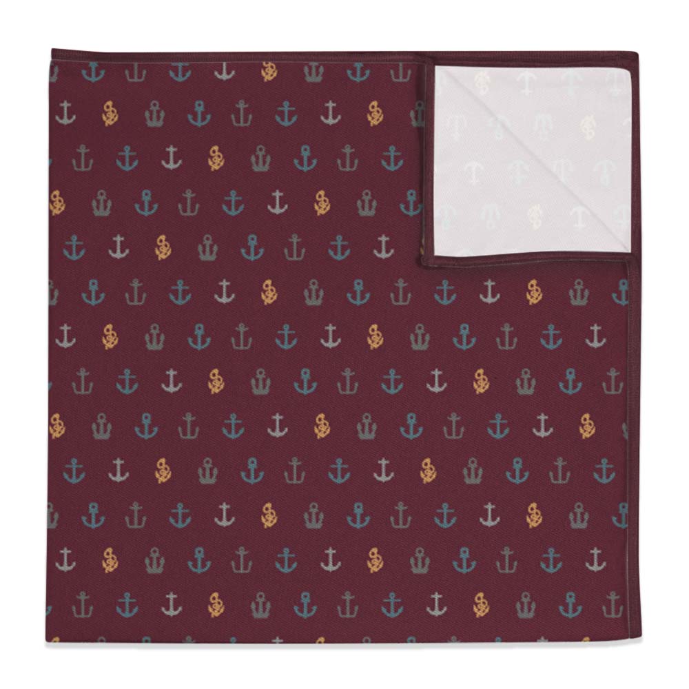 Anchors Away Pocket Square - 12" Square -  - Knotty Tie Co.
