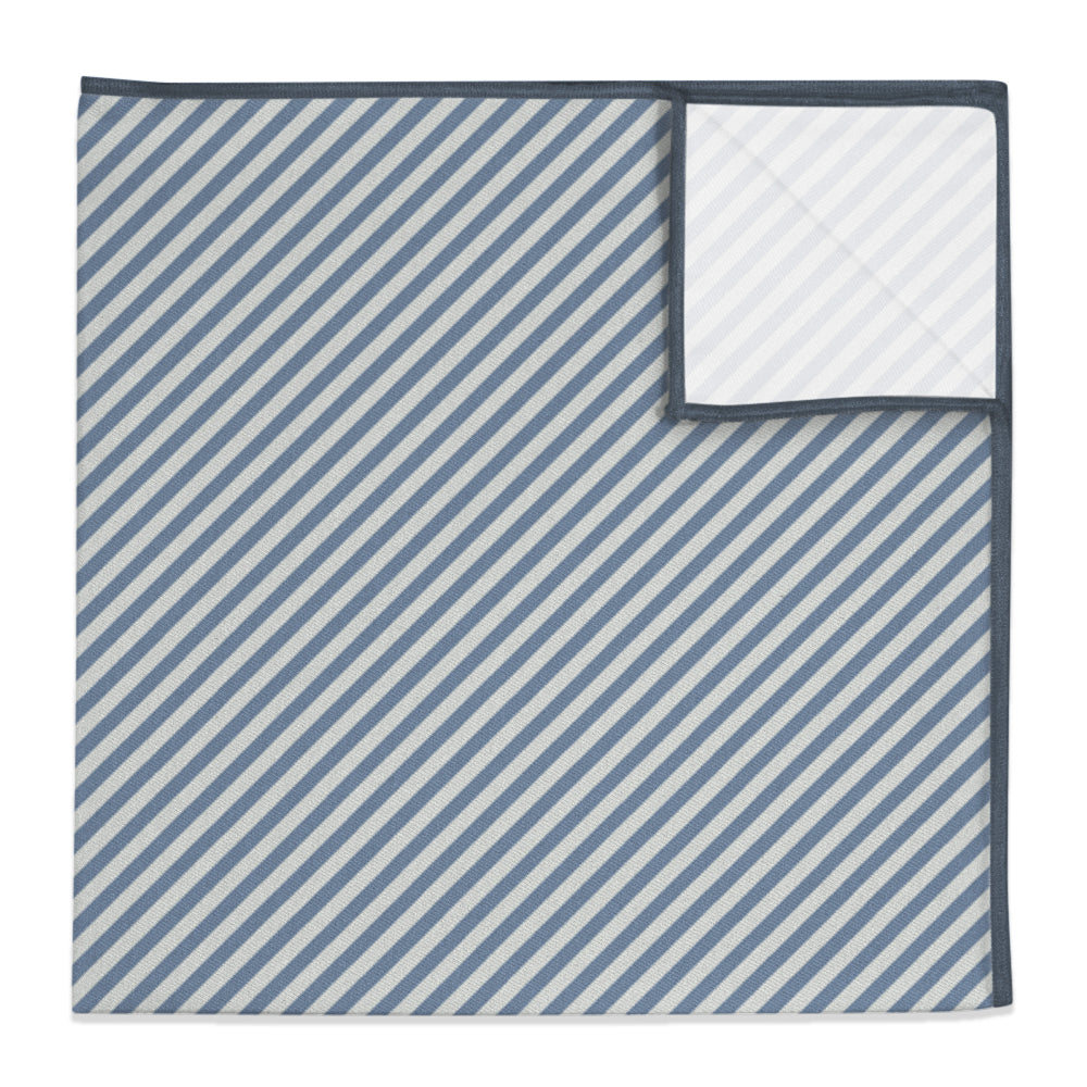 Butler Stripe Pocket Square - 12" Square -  - Knotty Tie Co.