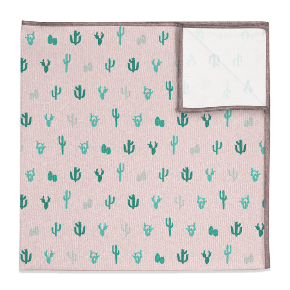 Cactus Herbage Pocket Square - 12" Square -  - Knotty Tie Co.