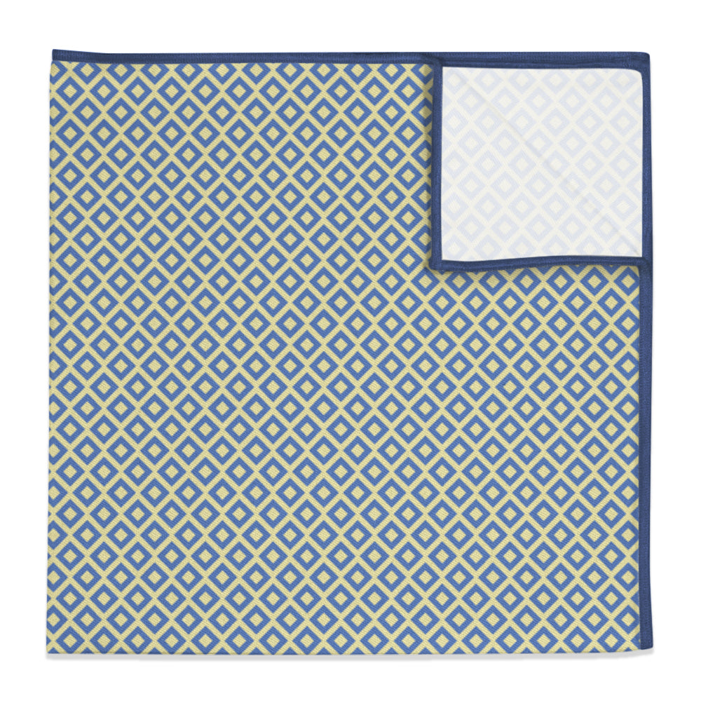 Clancy Geometric Pocket Square - 12" Square -  - Knotty Tie Co.