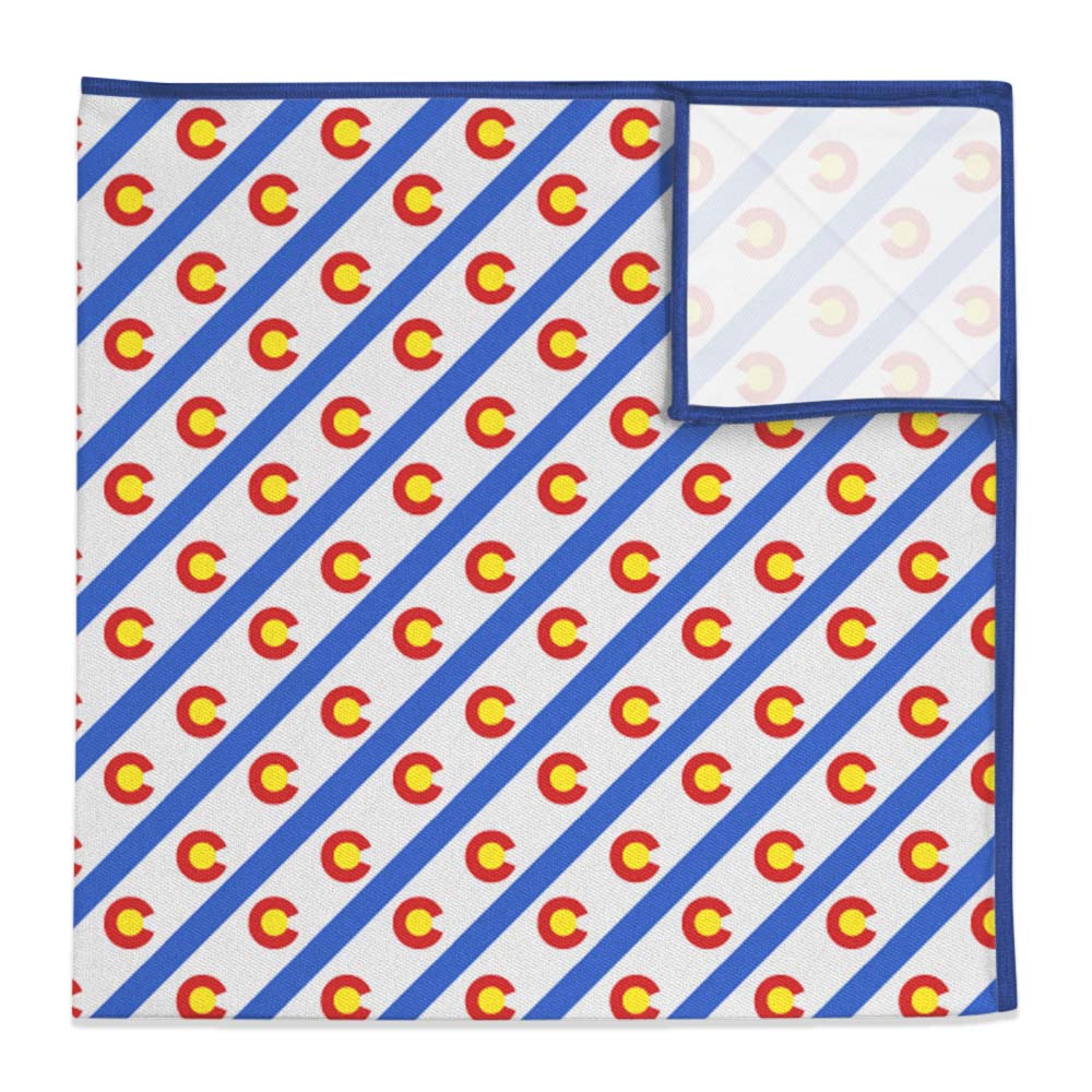 Colorado Stripe Pocket Square - 12" Square -  - Knotty Tie Co.