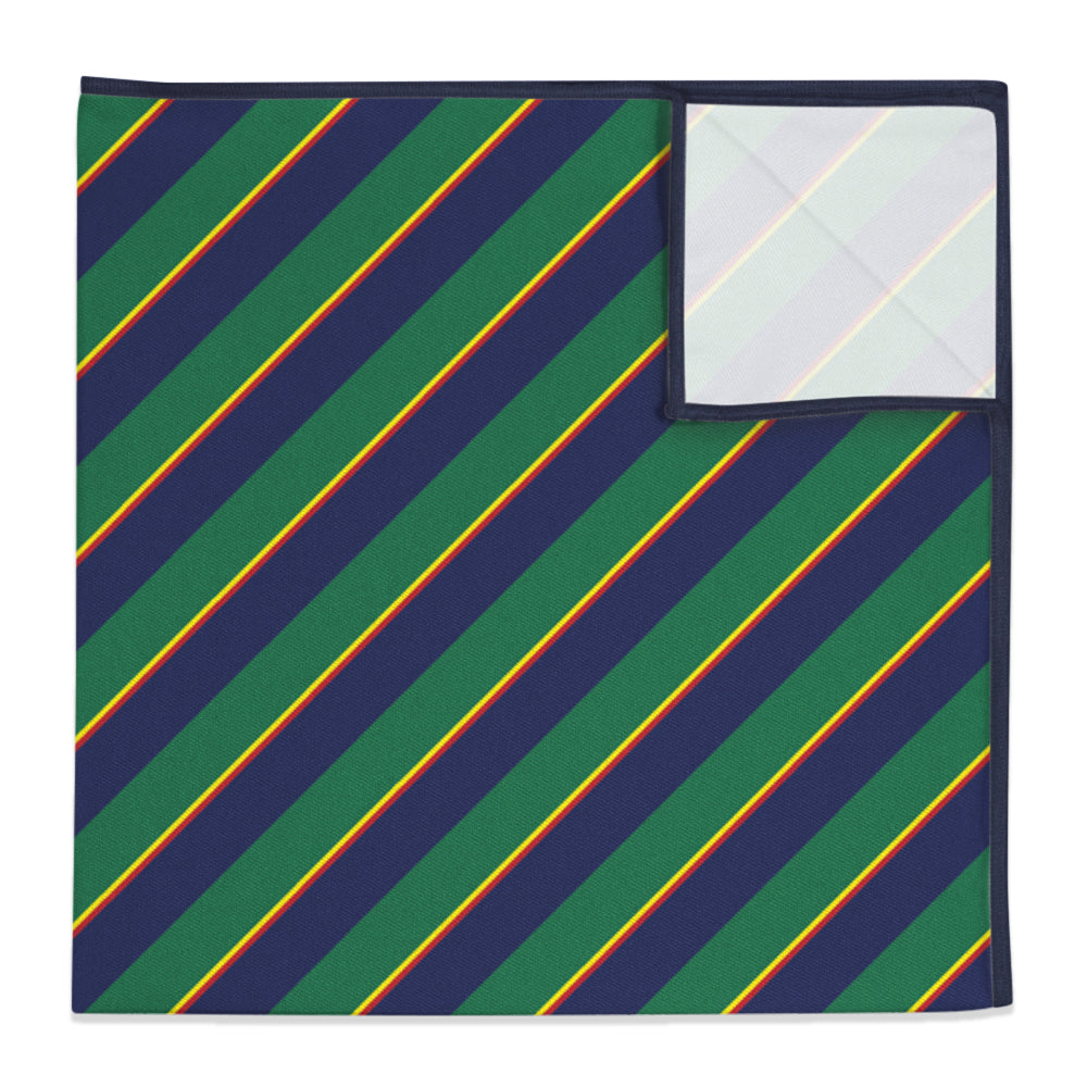 Federal Stripe Pocket Square - 12" Square -  - Knotty Tie Co.