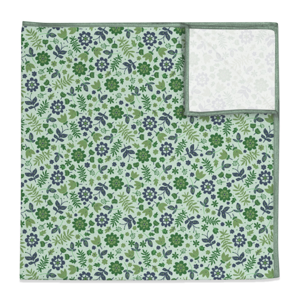 Field Floral Pocket Square - 12" Square -  - Knotty Tie Co.