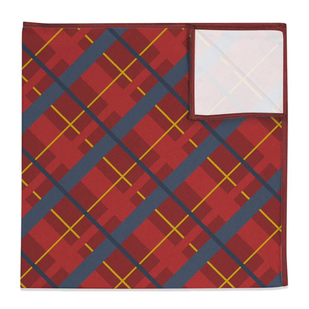 Finestra Plaid Pocket Square -  -  - Knotty Tie Co.