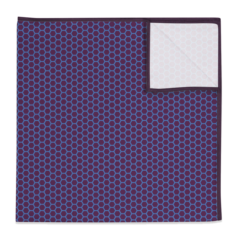 Hive Geometric Pocket Square - 12" Square -  - Knotty Tie Co.