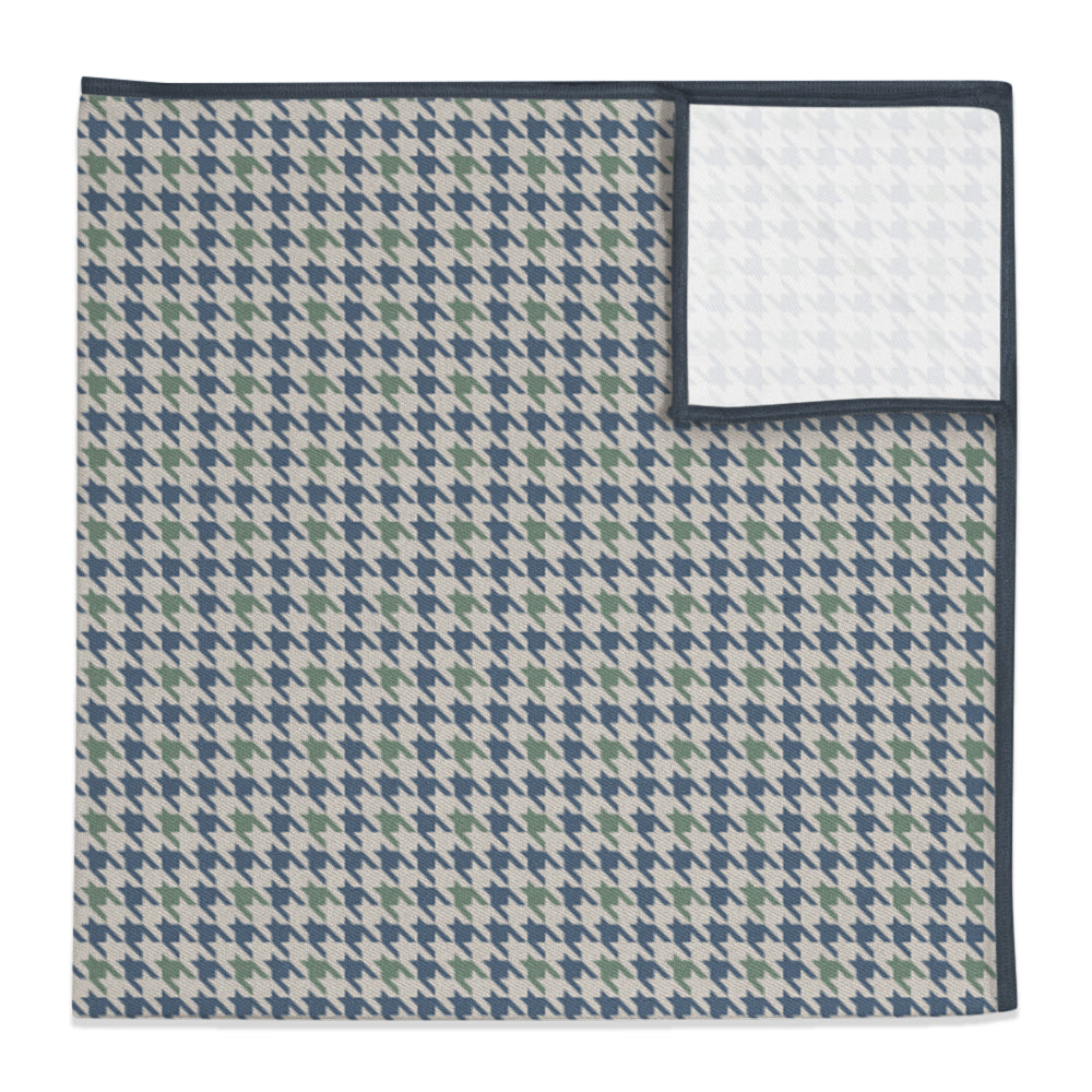 Houndstooth Pocket Square - 12" Square -  - Knotty Tie Co.