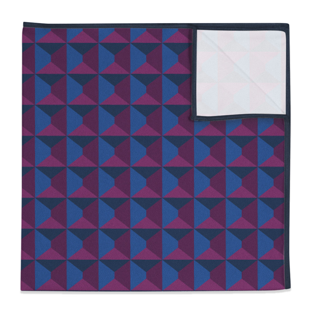 Illusion Geometric Pocket Square - 12" Square -  - Knotty Tie Co.
