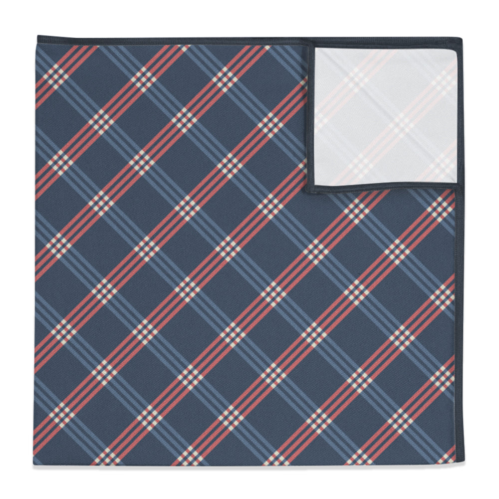 Intersector Plaid Pocket Square - 12" Square -  - Knotty Tie Co.