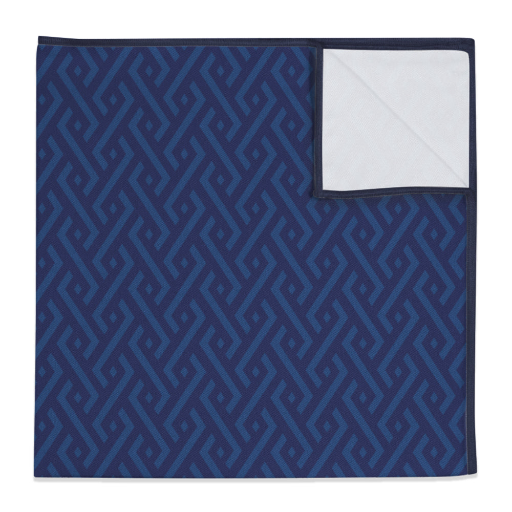 Jarvis Geometric Pocket Square - 12" Square -  - Knotty Tie Co.