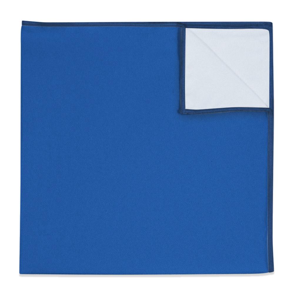 Solid KT Blue Pocket Square - 12" Square -  - Knotty Tie Co.