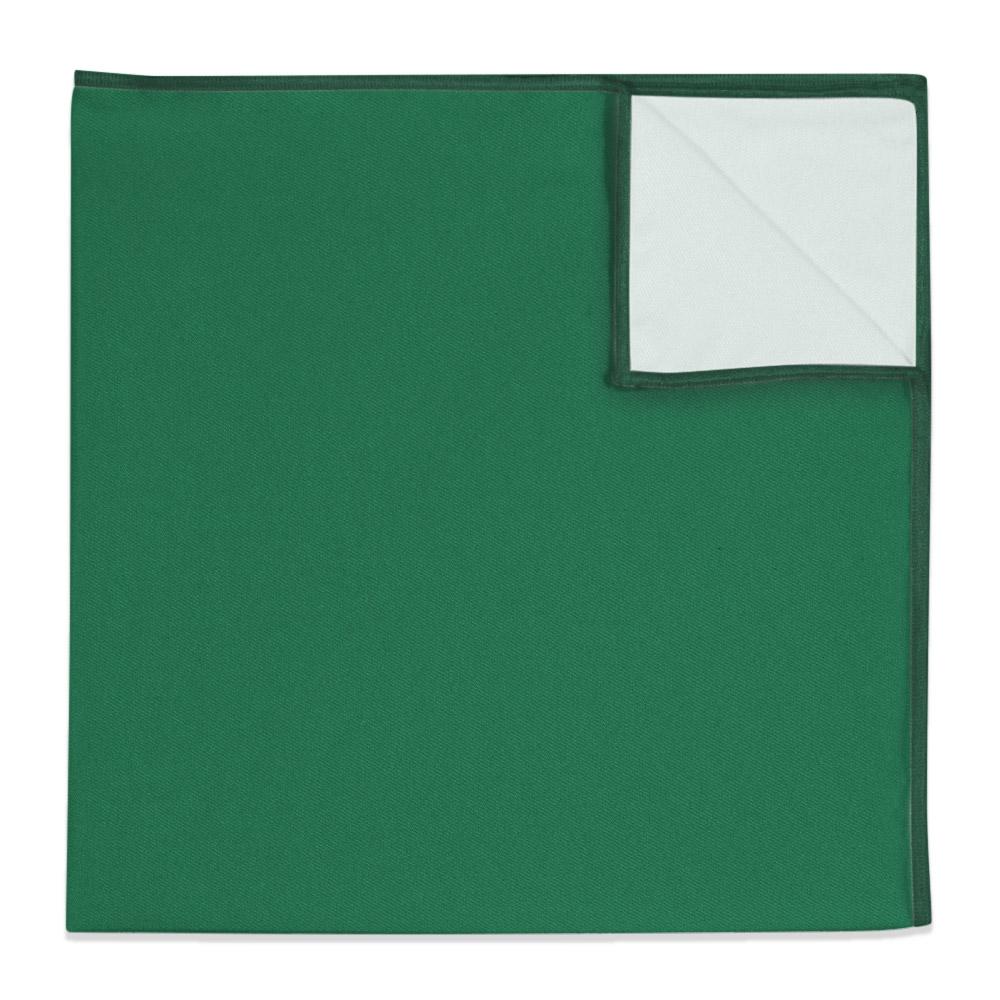 Solid KT Dark Green Pocket Square - 12" Square -  - Knotty Tie Co.