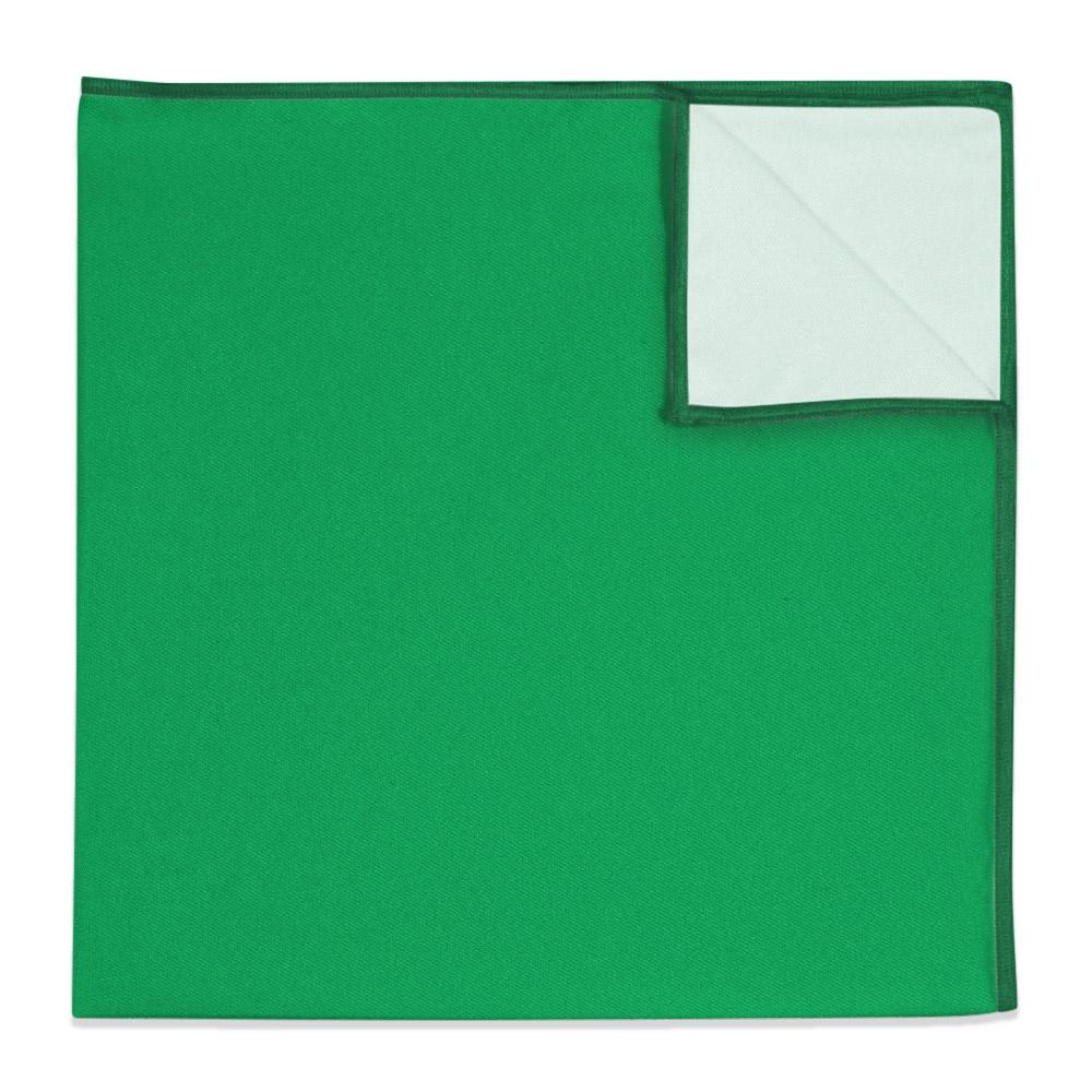 Solid KT Green Pocket Square - 12" Square -  - Knotty Tie Co.