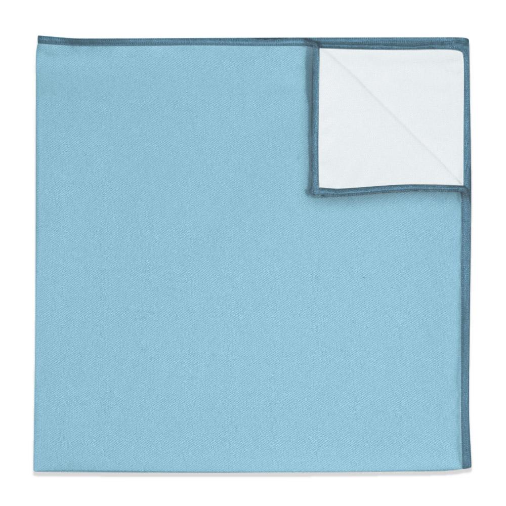 Solid KT Light Blue Pocket Square - 12" Square -  - Knotty Tie Co.