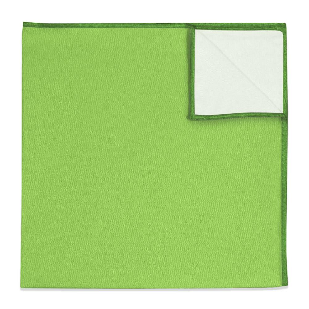 Solid KT Lime Pocket Square - 12" Square -  - Knotty Tie Co.