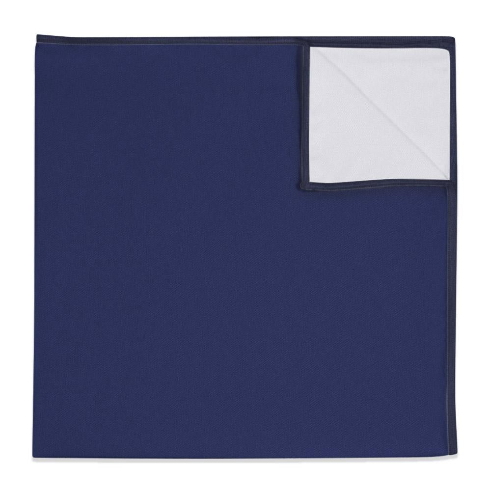 Solid KT Navy Pocket Square - 12" Square -  - Knotty Tie Co.