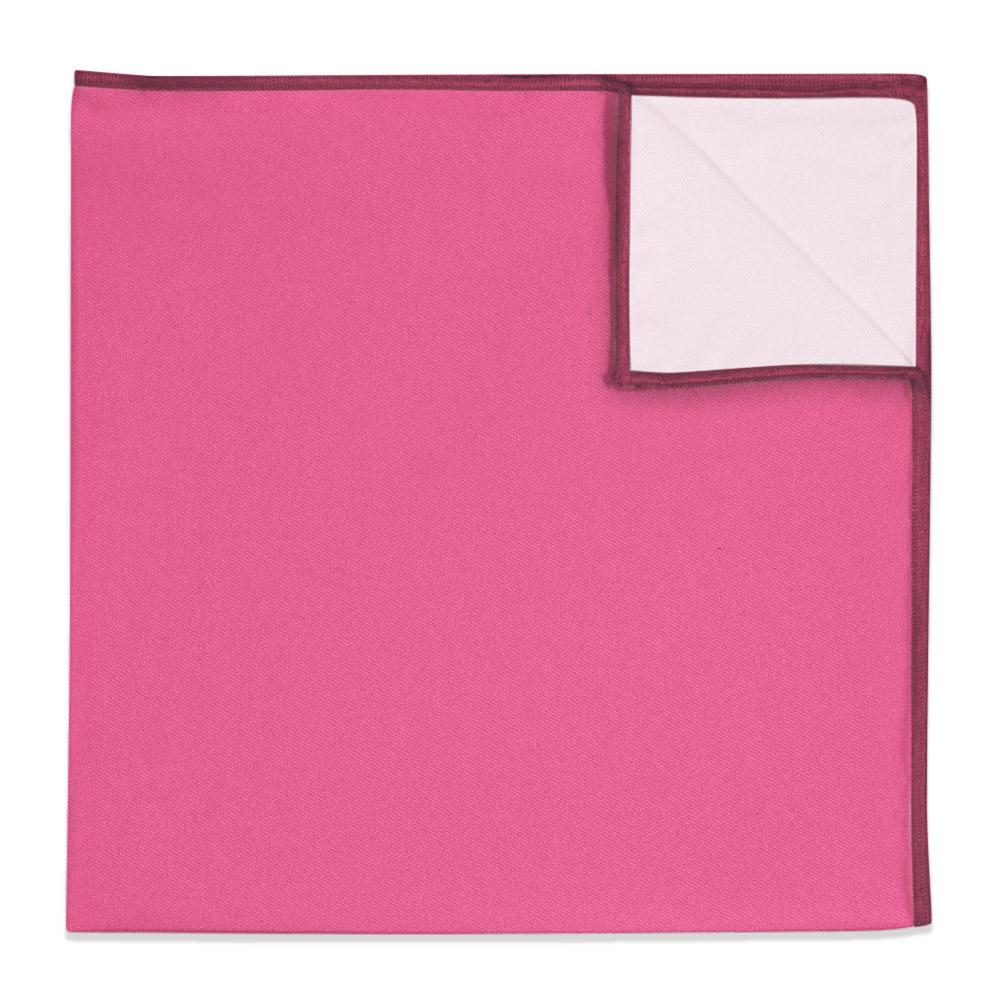 Solid KT Pink Pocket Square - 12" Square -  - Knotty Tie Co.