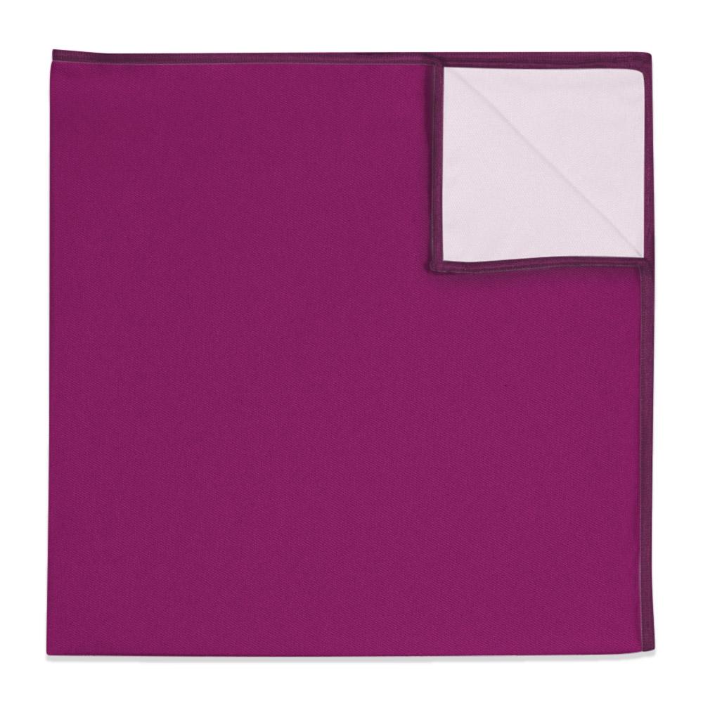 Solid KT Plum Pocket Square - 12" Square -  - Knotty Tie Co.