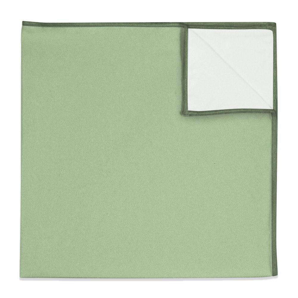 Solid KT Sage Green Pocket Square - 12" Square -  - Knotty Tie Co.