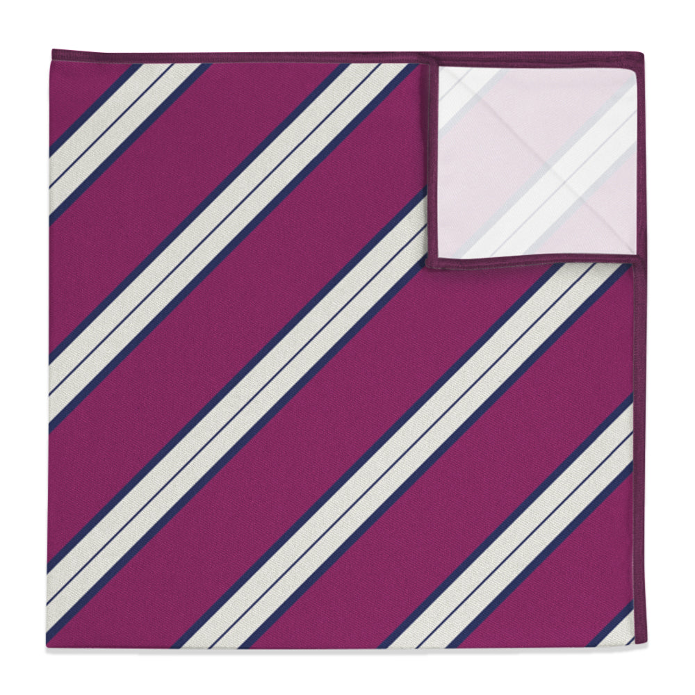 Kalamath Stripe Pocket Square - 12" Square -  - Knotty Tie Co.