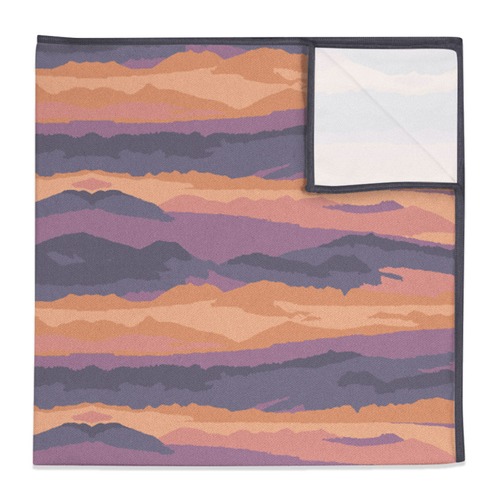 Mountain Sunset Pocket Square - 12" Square -  - Knotty Tie Co.