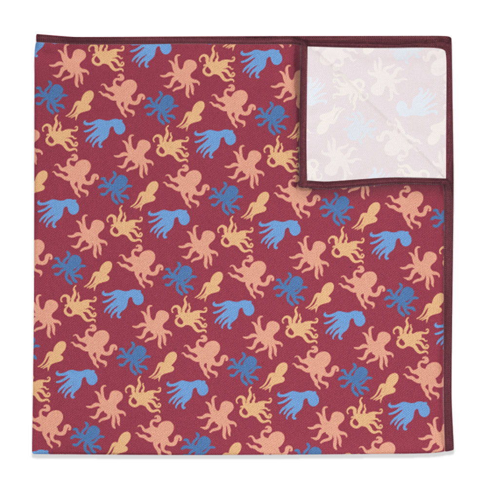 Octopus Pocket Square - 12" Square -  - Knotty Tie Co.